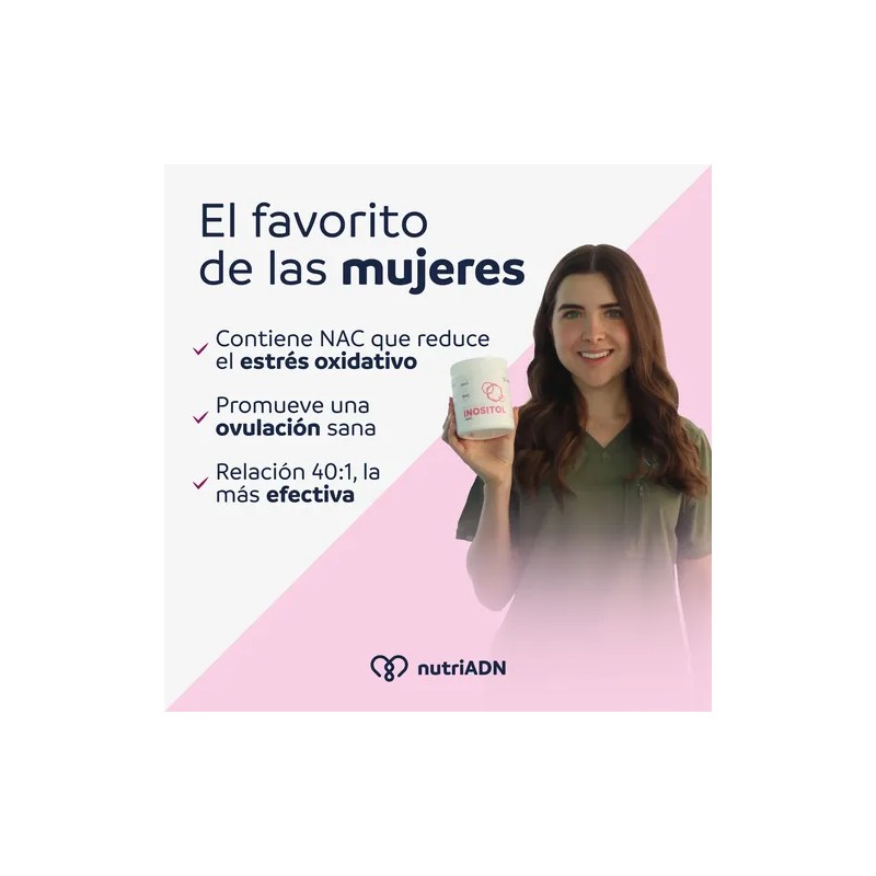 Suplemento Para Mujeres Myo Inositol D-chiro Inositol 40