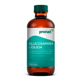 PRONAT | Glucosamina Líquida, Suplemento Alimenticio, con Colágeno y Ácido Hialurónico, Sabor Uva, 580 ml