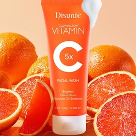 Vitamin C Collagen Cleansing Gel/Sunscreen Lotion/Collagen Essence. Contains vitamin C, glycolic acid, suitable for skin care with multiple benefits - Specifications: Cleanser（100g /3.38fl.oz）