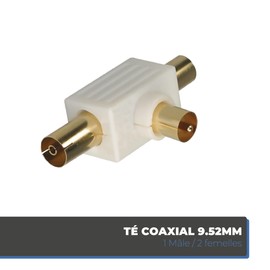 TE Coaxial 9.52 mm (1 Male + 2 Females)