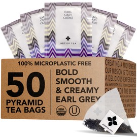 Art of Tea | Organic Earl Grey Crème Tea| 50 Eco Friendly Assorted Tea Bags