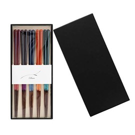 Aoba 532644 Symphony Bivit Chopsticks Gift Set, 9.1 inches (23 cm), Dishwasher Safe, Set of 5 Pairs (Made in Japan)