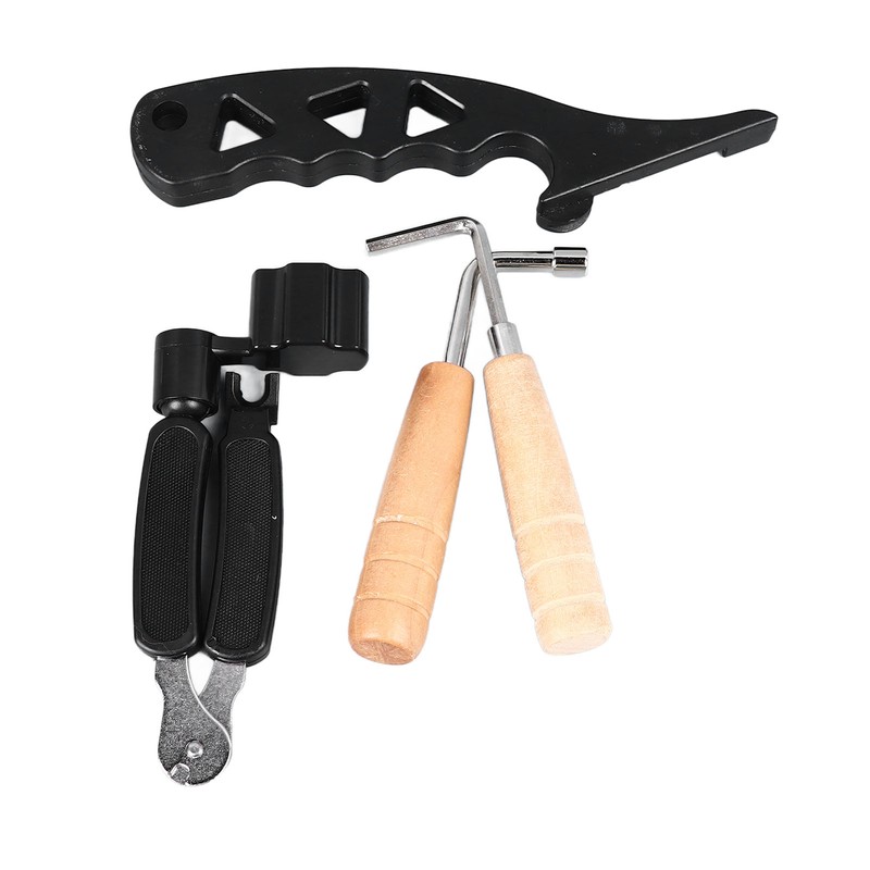 Guitar String Tool Set String Stretching Tool Winder Cutter and