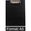 D. Rect 009565 Clipboard Folder A5 Plastic Black