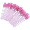 50 varitas de cristal desechables para pestañas y cejas, brocha