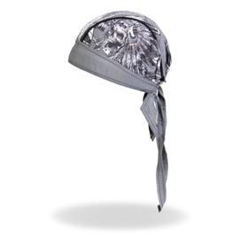 Hot Leathers HWH1077-4503 Indian Chief Head Wrap (Charcoal, OSFM)