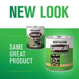 Rust-Oleum 379562-2PK Specialty Camouflage Paint, Quart, Flat Khaki, 0.25 Gallon (Pack of 2)