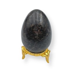 GEMSCITE Garnet Gemstone Egg 45~50 mm Hand Carved Crystal Reiki Crafts Sculpture Stone Altar Healing Devotional Focus Spiritual Chakra Cleansing Metaphysical Home Decoration
