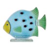D & J Glassware Fused Glass Bubbles the Fish Ornament