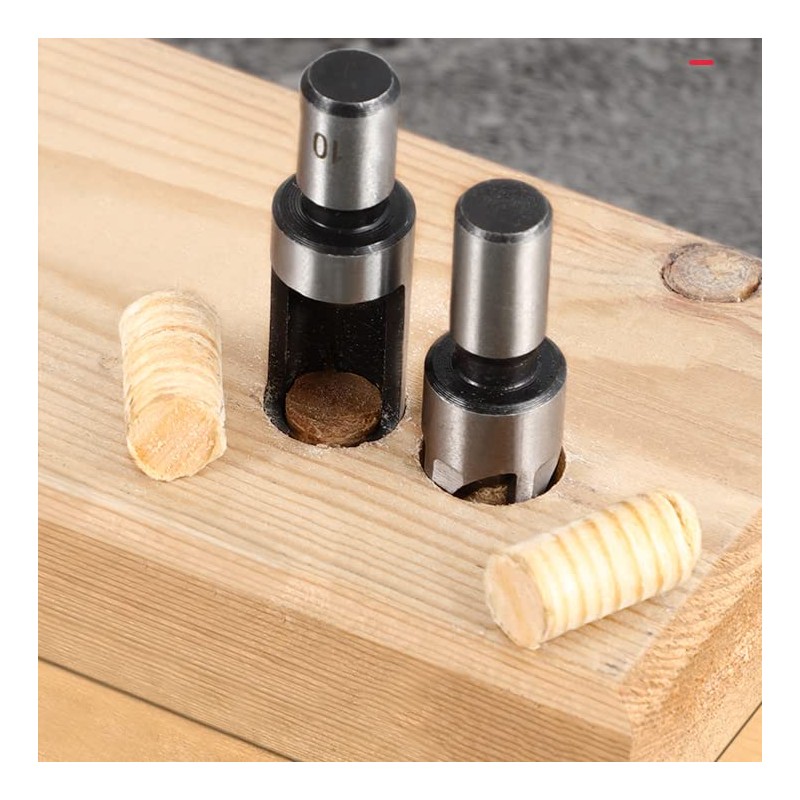 Yakamoz 8 Pieces HSS Taper Claw Type Wood Plug Cutter
