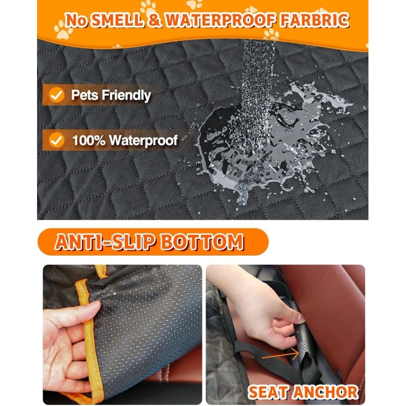 Instraella Back Seat Extender for Dogs, Dog Car Seat Cover