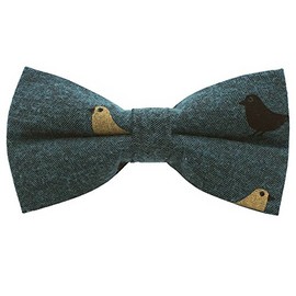 Bowties.jp bd210 Green Bird, Bowtie, Easy to Wear, green