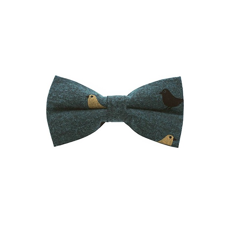 Bowties.jp bd210 Green Bird, Bowtie, Easy to Wear, green