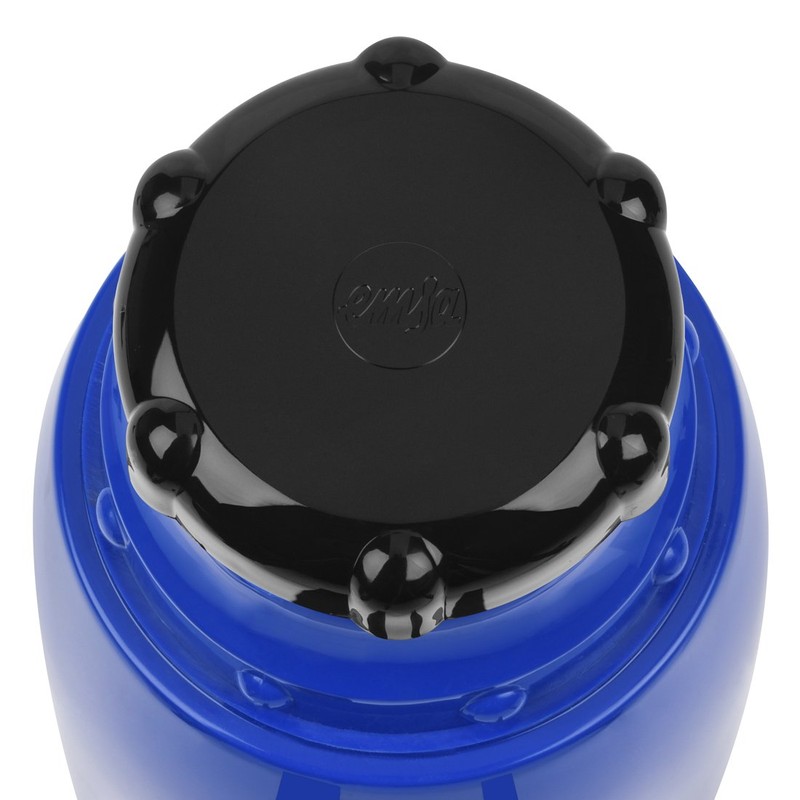 Emsa 502445 Isolierflasche, Mobil genießen, 0.75 L, Schraubverschluss, Blau, Rocket