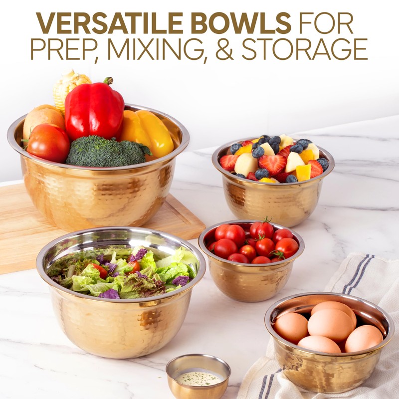 COOK WITH COLOR 18 Piece Mixing Bowls Set with Airtight