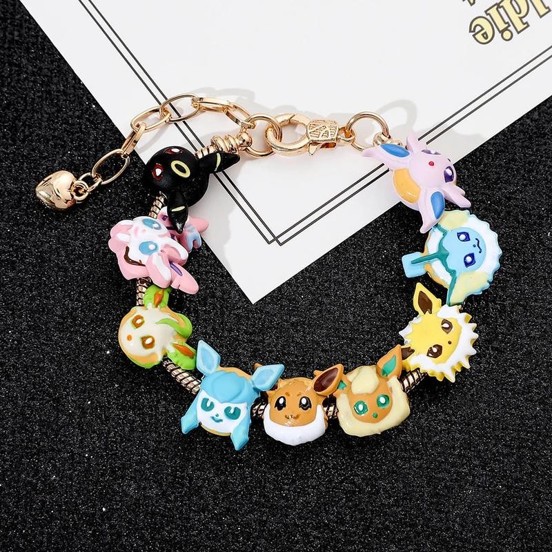 Anime Eevee Beads Bracelet - Hand Chain for Women Men