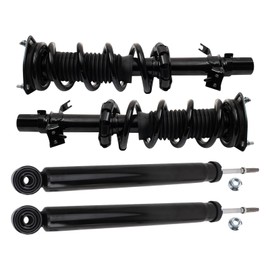 TRQ Front and Rear Complete Strut Assembly & Shock Absorber Kit Complete Strut & Coil Spring Assembly Compatible with 2014-2017 INFINITI QX70