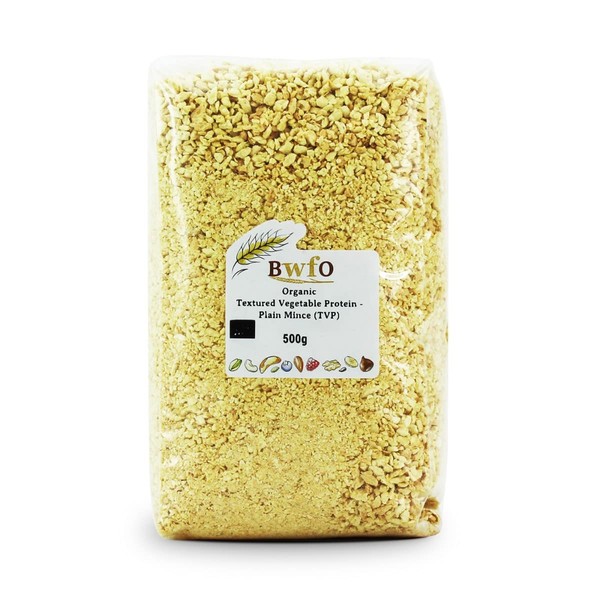 Textured Vegetable Protein - Plain Mince (TVP) 500g (BWFO)