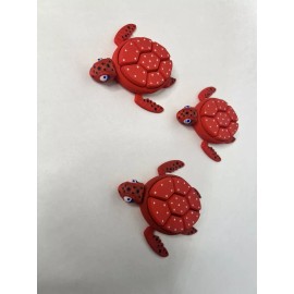 Pawpular Prints Turtle Fidget Clicker Sensory Toy Autism ADHD Support Stress and Anxiety Red