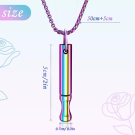 NlsqEU Breathing Necklace Anxiety Necklace Breathing, Meditation, Gift for Women Men(Color+Silver)