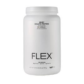 LTH Flex Whey Protein Isolate - Trusted by Life Time Members - Lactose-Free Protein Powder - NSF Certified for Sport - Low Fat, No Added Sugar & Low Carb - Vanilla (30 Servings)