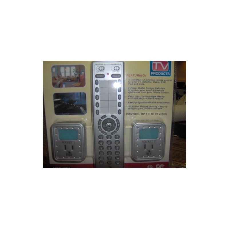 Journeys Edge URS-12-4692-BP 10-Function Universal Remote Control with 2 Outlet