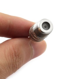 E-outstanding 2Pcs F-Type Female Jack to 3.5mm 1/8" Male Plug Mono Coaxial Audio Adapter Converter