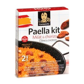 Carmencita. Meat and Chorizo Paella Kit. 265g (9.35oz). 2 servings.