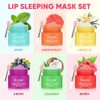 Paquete de 18 máscaras para dormir de labios, tratamiento profundo