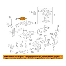 General Motors 20901295, Cabin Air Filter