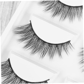 TOVINANNA Thick False Lashes Natural Eyelash Extensions Handmade Fiber Lashes for Party