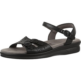 SAS Duo Adjustable Comfort Sandal Black 8.5 M (M) (B)