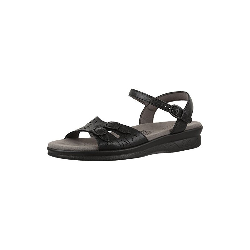SAS Duo Adjustable Comfort Sandal Black 8.5 M (M) (B)