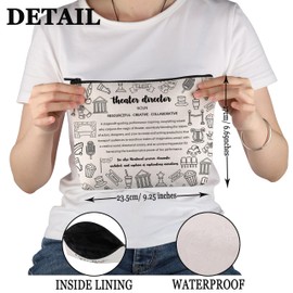 PYOUL Theatre Director Appreciation Gift Theatre Director Definition Makeup Bag Stage Director Cosmetic Bag Theatre Life Gift, Theatre Director Definit B