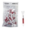 Larouge Wood Tee (Red/Approx. 2.2 inches (55 mm) Golf Tee