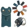 KUROKAWA Key Cover, Cat Protection, Genuine Leather, Ring Included, Key