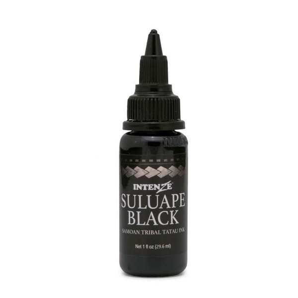 Intenze Tattoo Ink Supplies Black Samoan Tribal Ink Professional Quality Dark Intense Color, 1 Ounce Bottle
