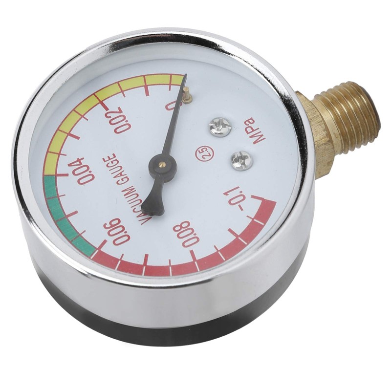 EVTSCAN Vacuum Regulator Gauge, G1/4 Male Thread Milker Vacuum Regulator