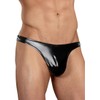Rubber Classic Thong Black Extra Large