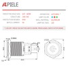 APIELE 16mm Latching Push Button Switch 0.63" 12V Power Symbol