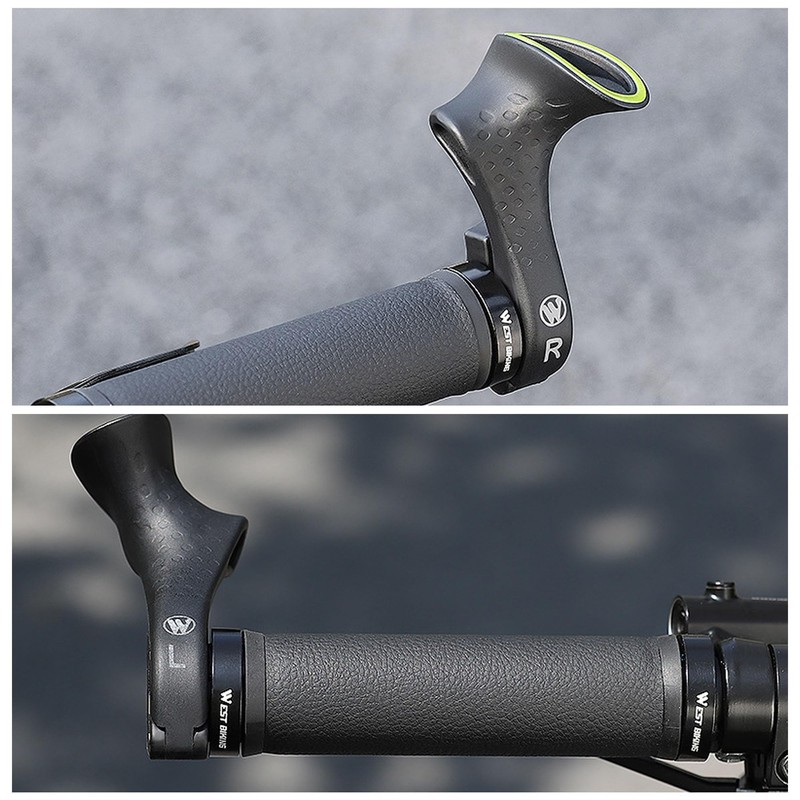1 Pair Handlebar End Grips Bicycle Handlebar End Grips, Ergonomic
