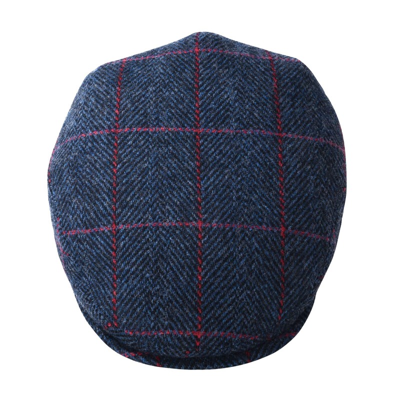 FEINION Gorro plano de lana de tweed Newsboy Ivy Gatsby
