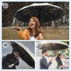 SOPPY Folding Umbrella Windproof, 12 Reinforced Ribs Travel Umbrella for