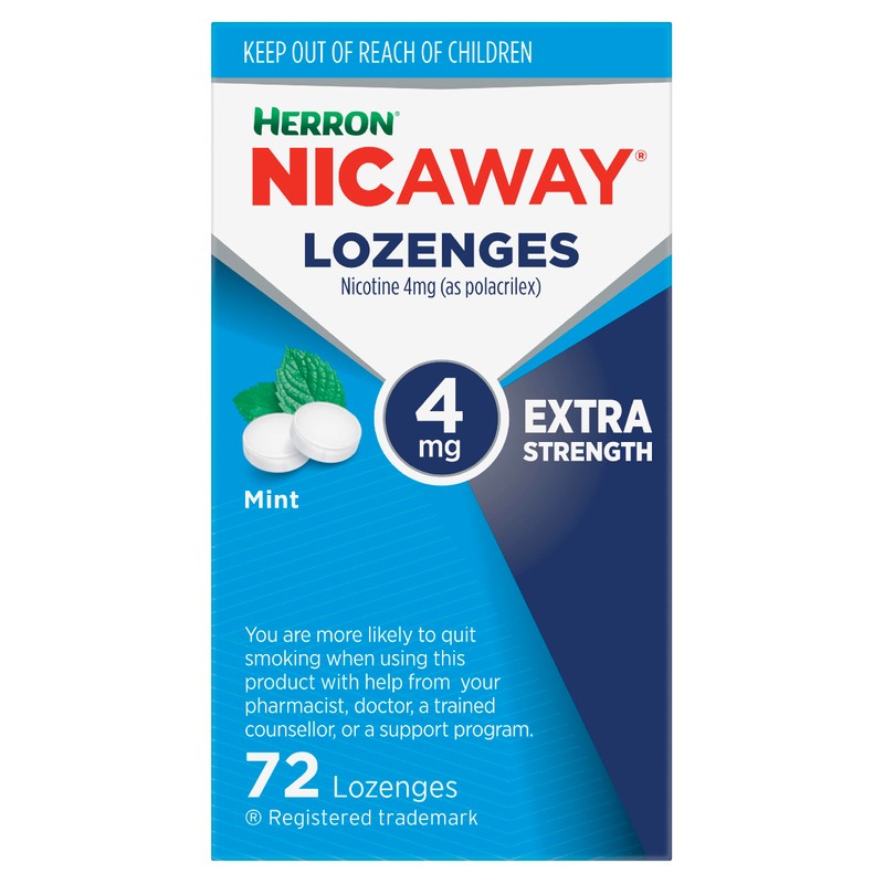 Nicaway 4mg Stop Smoking Mint Lozenge (Pack of 72)