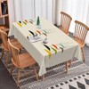 SIEDYCV Colourful Modern Geometric Tablecloth, 54x78 Inch Mid Century Cute