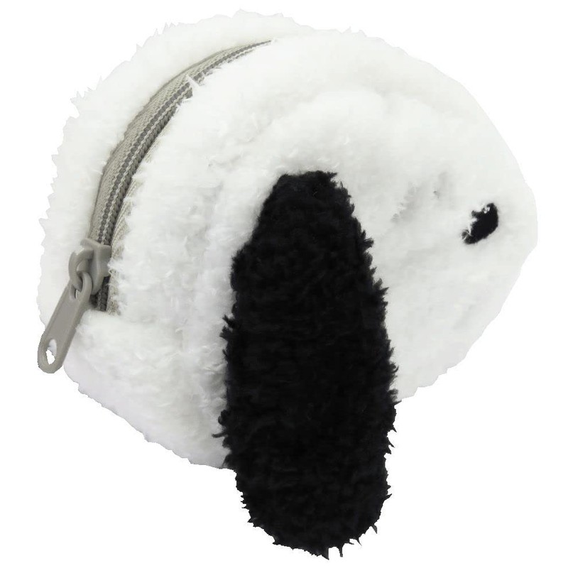 Unique PEANUTS Face Cosmetic Pouch, Snoopy (Black) ES441A, Popular Characters,