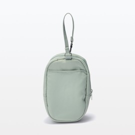 Muji NDG51A4S Hanging Collection Pouch, Moss Green, Approx. Width 4.3 x Height 6.3 x Depth 2.8 inches (110 x 160 x 70 mm)