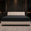 Imperial Rooms Super King Fitted Sheet 180x200cm, Black - Deep