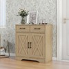 Panana Sideboard 2 Drawers 2 Doors Entryway Storage Cabinet Living