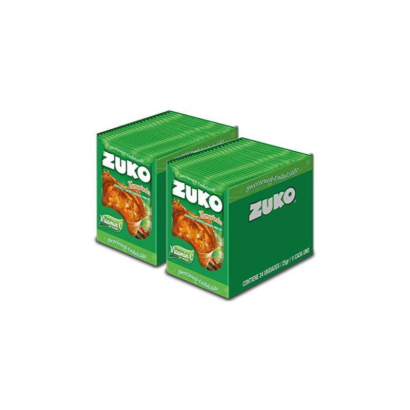 ZUKO Tamarind Instant Powder Drink, 24 Individual Bags 0.9 Oz,